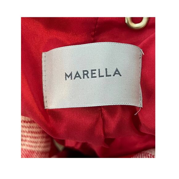 Marella Womens size 8 blazer red Derris basketweave jacket - Picture 4 of 5
